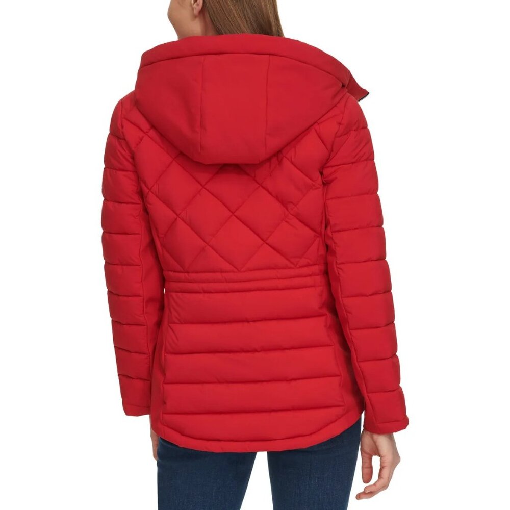Red (Crimson) - Tommy Hilfiger Ladies' Quilted Jacket - Picture 10 of 11